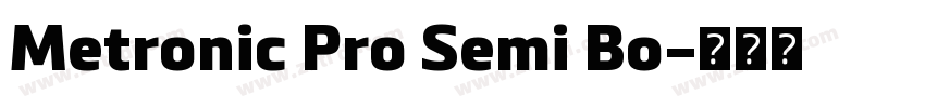 Metronic Pro Semi Bo字体转换